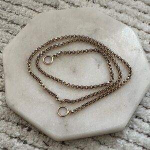Marla Aaron 14kt Gold Rolo Necklace